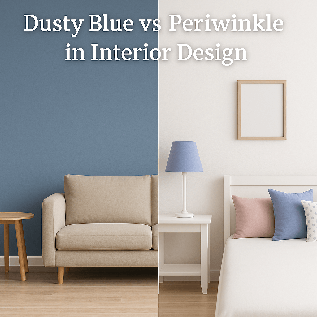 Dusty blue & Periwinkle interior design