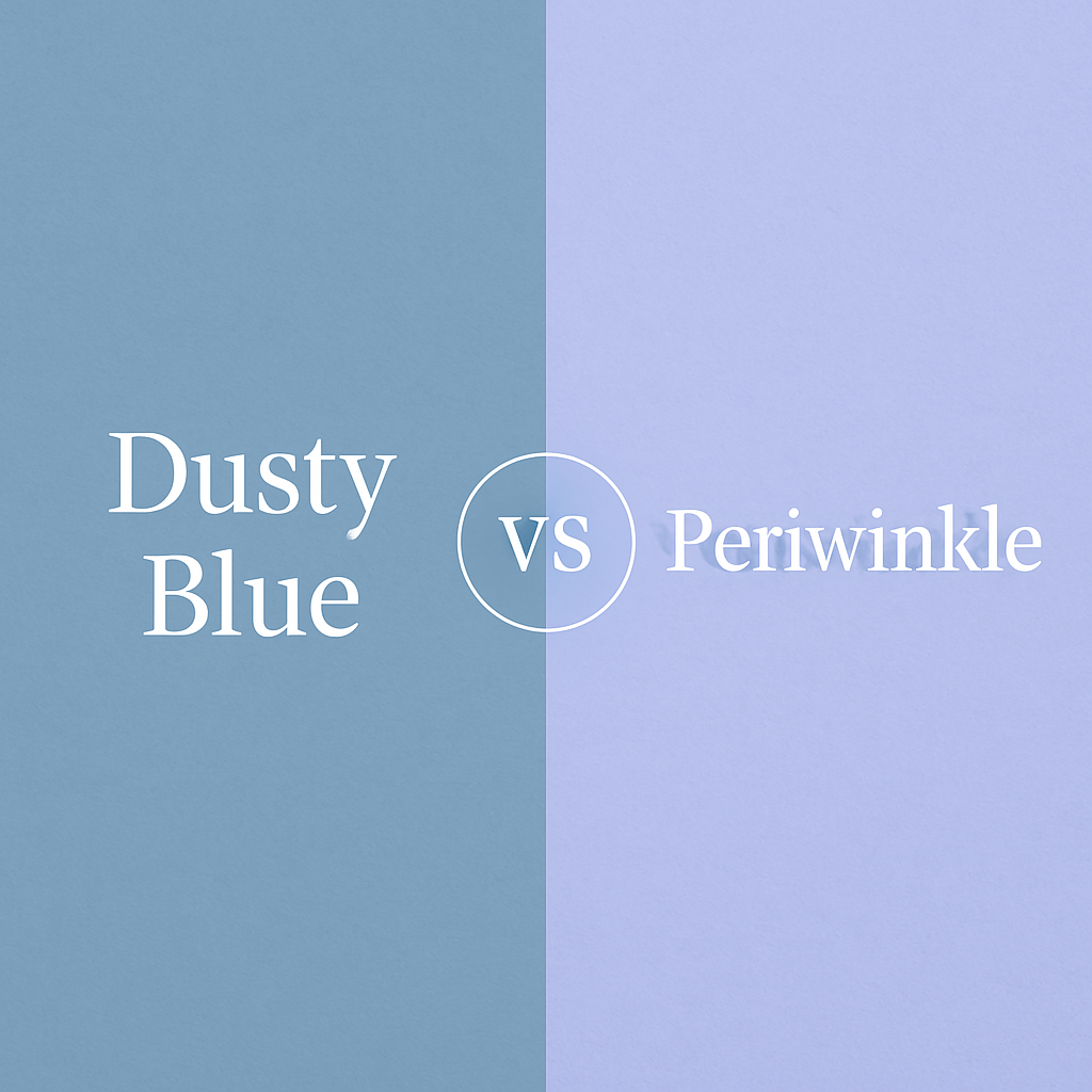 Dusty Blue vs Periwinkle